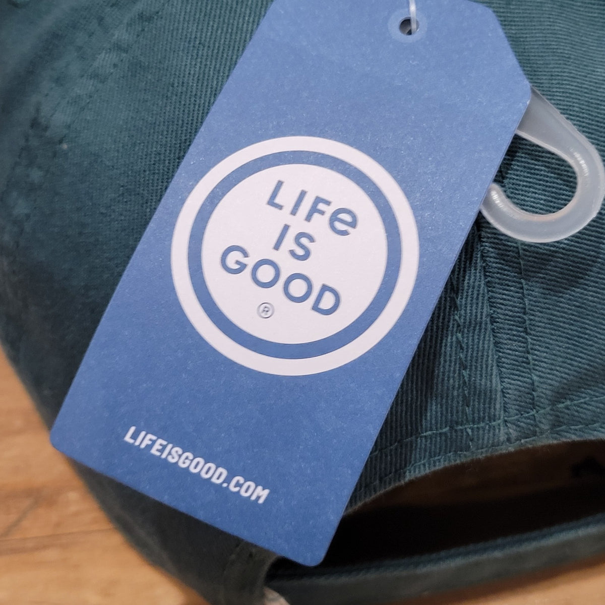 Life Is Good Hat Cap Strap Back Green One Size Chill Vintage Oval Design Dad
