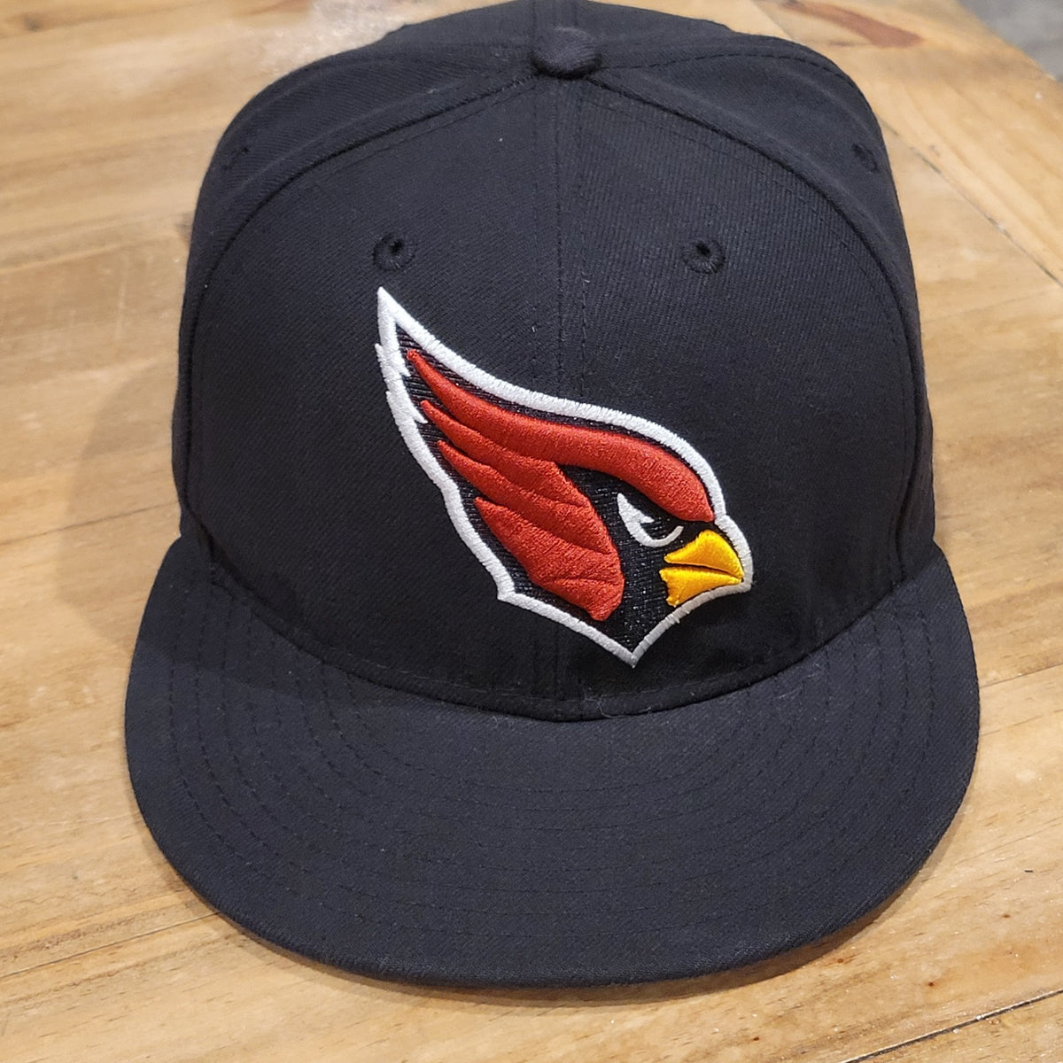 Arizona Cardinals Hat New Era Size 7 1/4 Fitted Black NFL Football