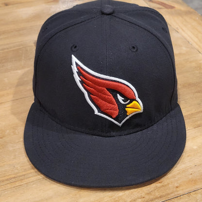 Arizona Cardinals Hat New Era Size 7 1/4 Fitted Black NFL Football