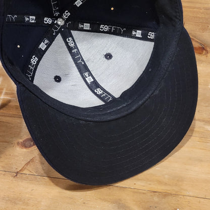 New York Yankees Hat New Era Size 7 3/8 Fitted 59Fifty On Field MLB Baseball