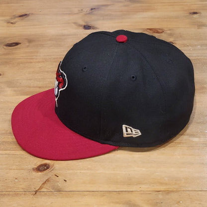 Arizona Diamondbacks Hat New Era Size 7 7/8 Fitted 59Fity Black Snake Logo MLB