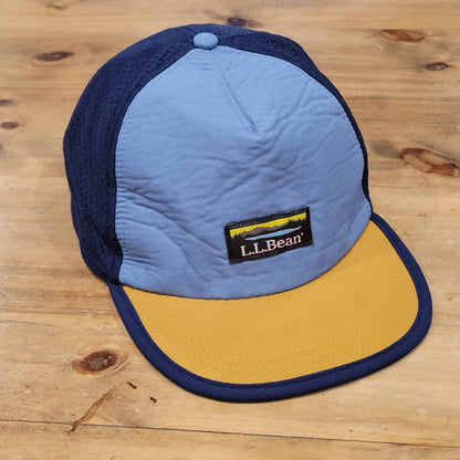 L.L. Bean Packable Trucker Hat Blue Size L/XL Adjustable Lightweight Outdoor