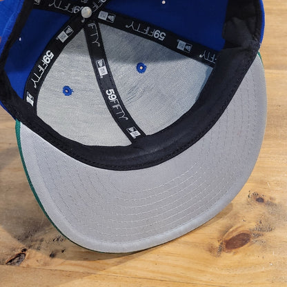 Seattle Seahawks Hat New Era Size 7 1/8 Fitted 59Fifty NFL Blue Green