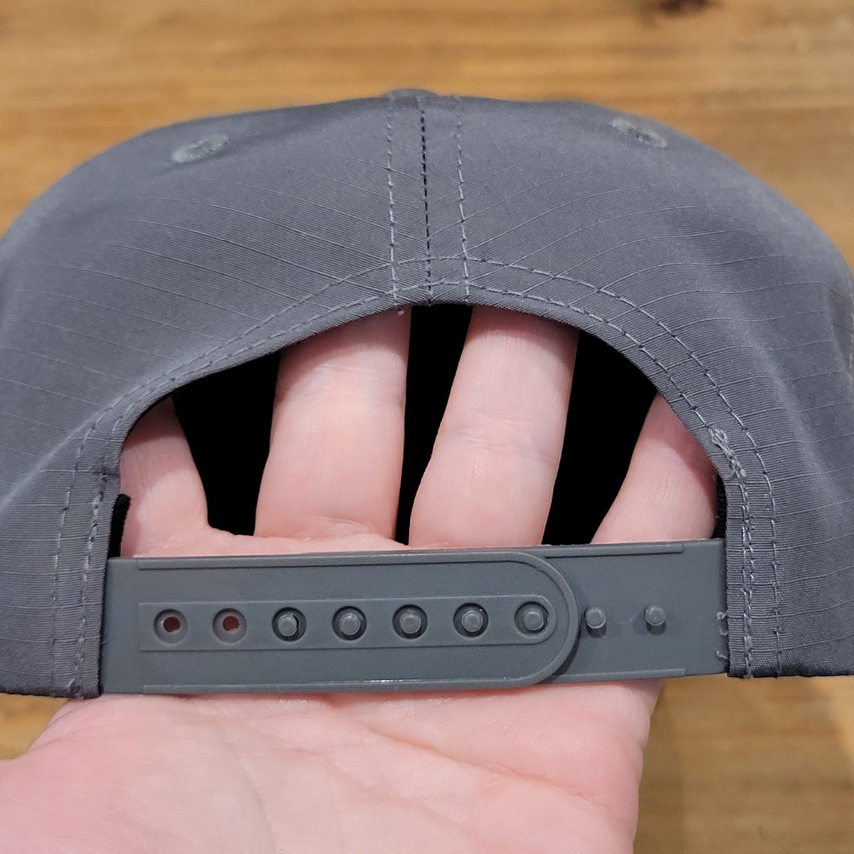 Southern String Hat Co Snapback Gray Deer Buck Logo Rip Stop Gray Hunting