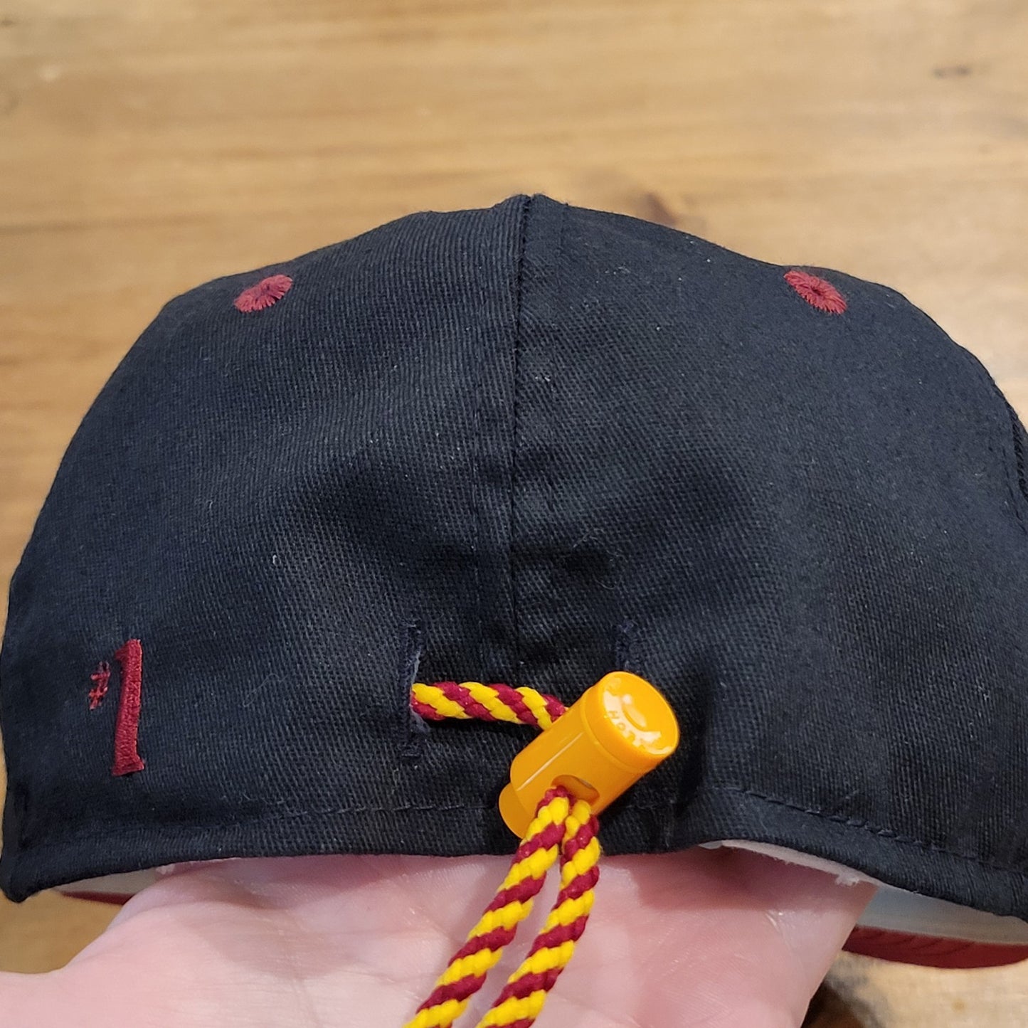 Vintage Washington Redskins Hat One Size Rope Zip Back Apparel #1 90s Made USA