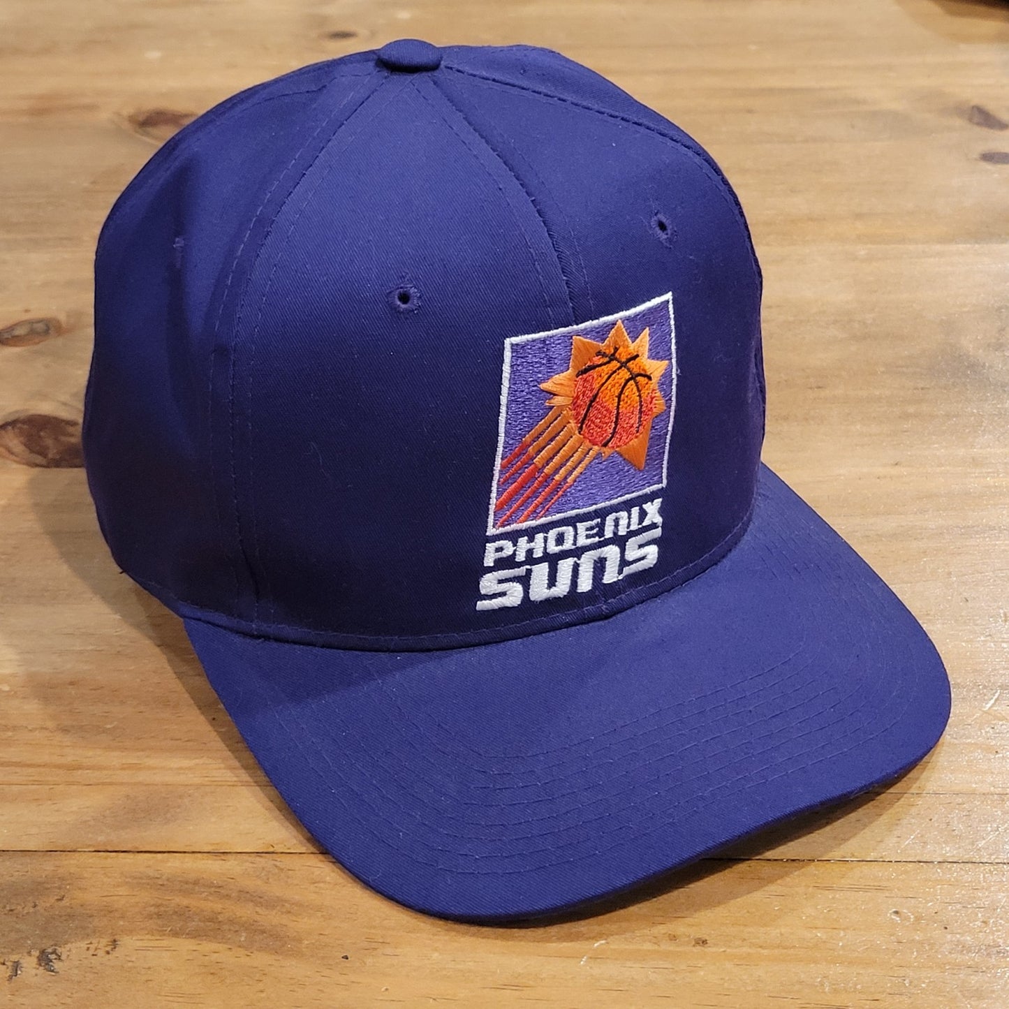 Vintage Phoenix Suns Hat Snapback ANNCO Purple Plain Logo 90s NBA Basketball