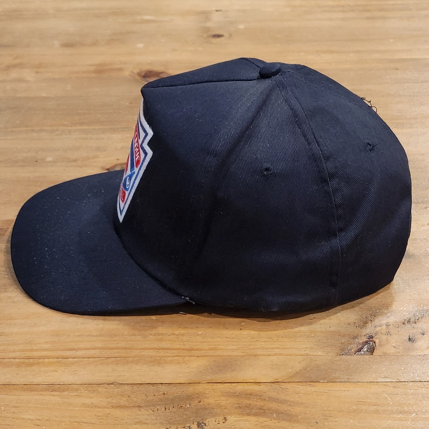 Vintage Little League Baseball Hat Cap Snapback Patch One Size 90s Black