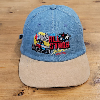 Vintage Sprint Car All Stars 2000 Racing Denim Hat Strap Back Race Y2K 00s