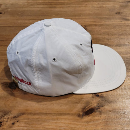 Vintage Camelback Golf Hat Texace Strap Back White One Size 80s 90s Golfer Nylon