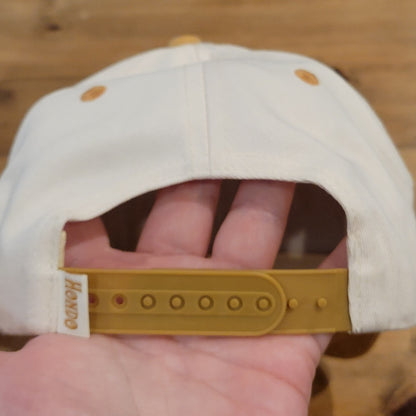 Texas Hondo Hat Co Snapback Brown White Spell Out One Size