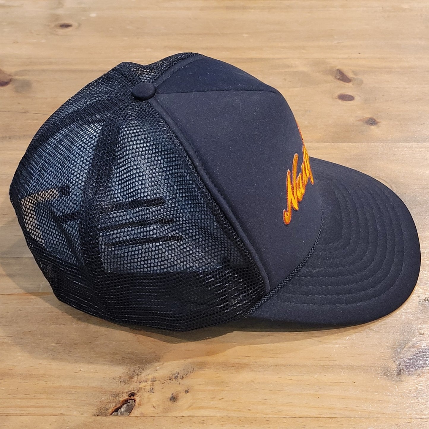 Vintage Nasty Boy Trucker Hat Cap 90s Wrestling Pop Culture Black One Size