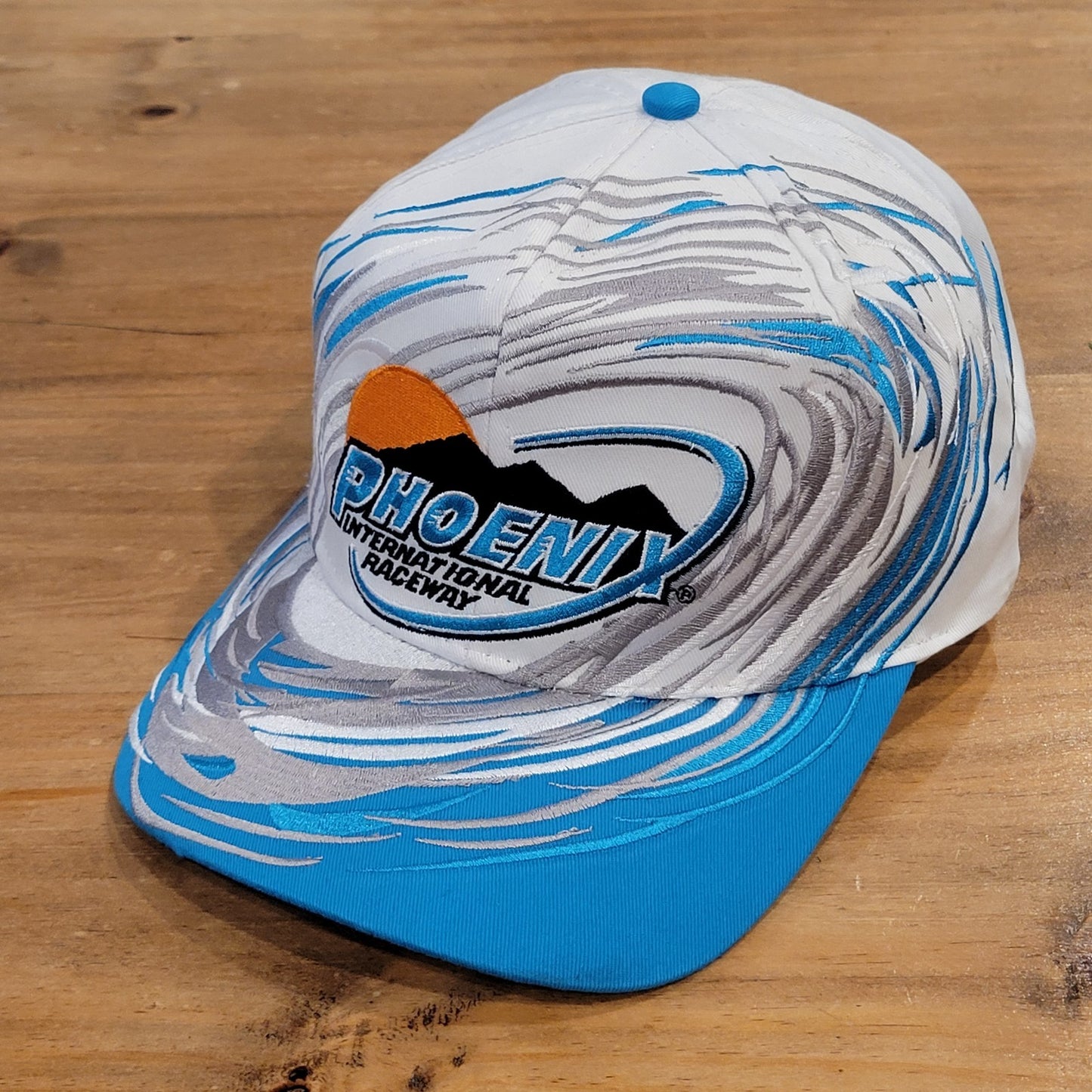 Vintage Phoenix International Raceway Hat Strap Back Desert Mile Splash Wave