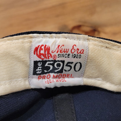 Vintage Seattle Mariners Hat New Era Size 7 1/2 Diamond Pro Wool Made USA 5950