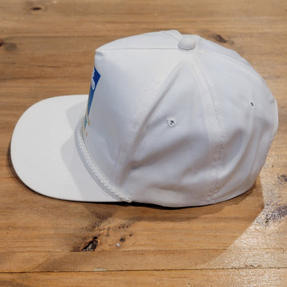 Vintage Ducks Unlimited Hat Snapback White Rope DU 90s Embroidered Duck
