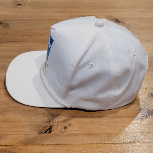Vintage Ducks Unlimited Hat Snapback White Rope DU 90s Embroidered Duck