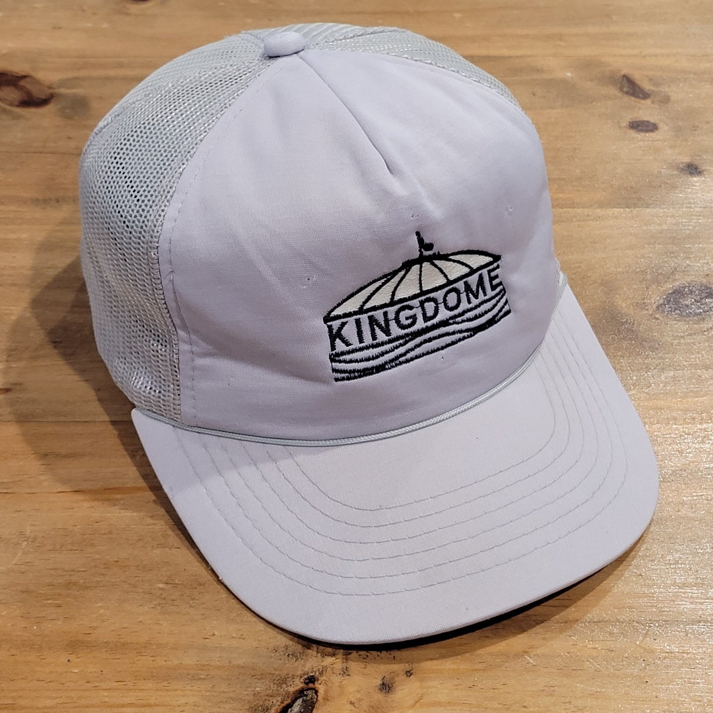 Vintage Kingdome Hat Cap Snapback Gray Seattle Washington Sports 80s 90s