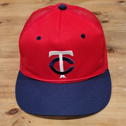 Vintage Minnesota Twins TC Trucker Hat Snapback Mesh Back MLB 80s Youngan
