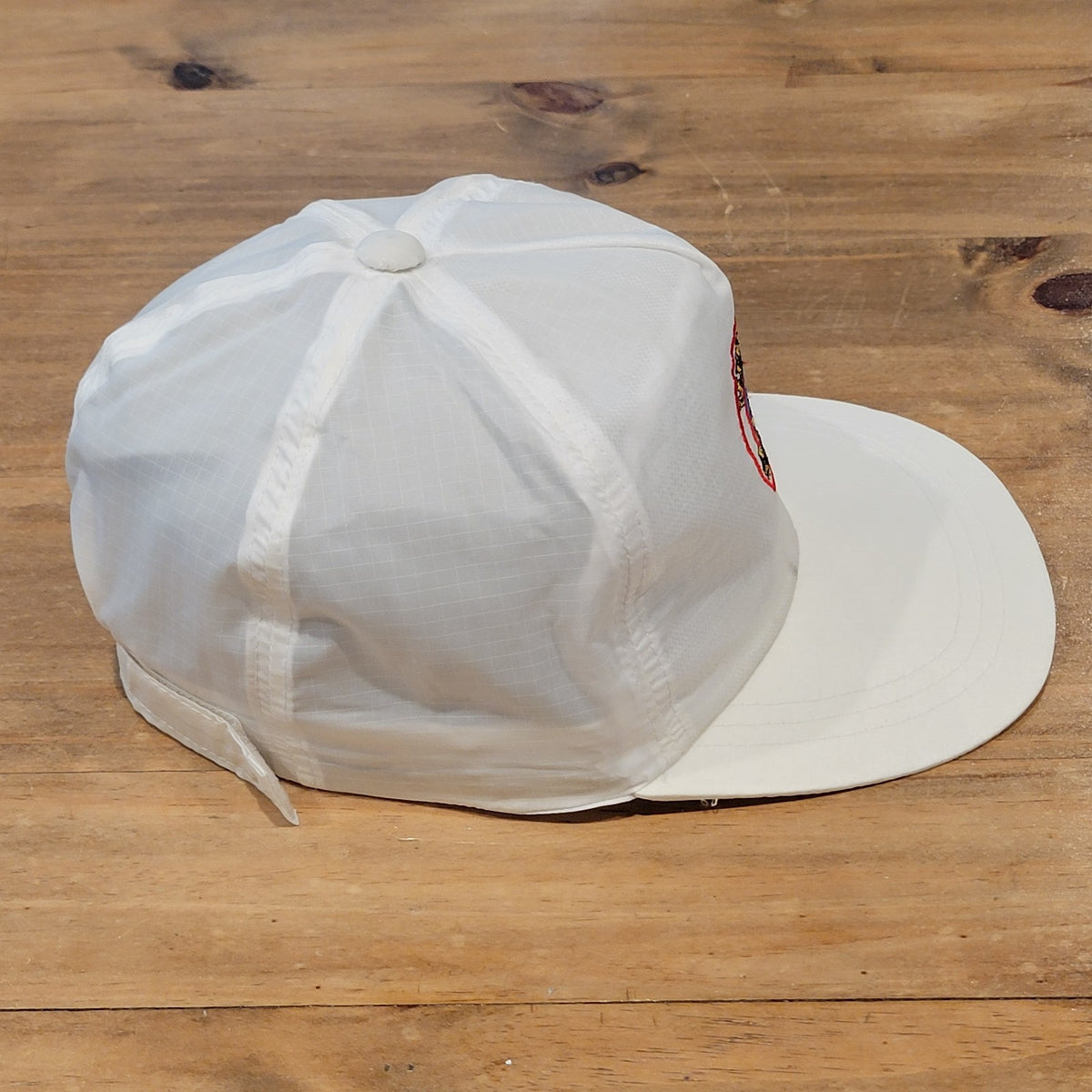 Vintage Minano Tahiti Hat Strap Back White 80s 90s Otaheite Trading One Size