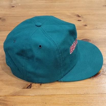 Vintage Bearcat Artic Cat Hat Snapback MAde USA Articwear 90s Green spell Out