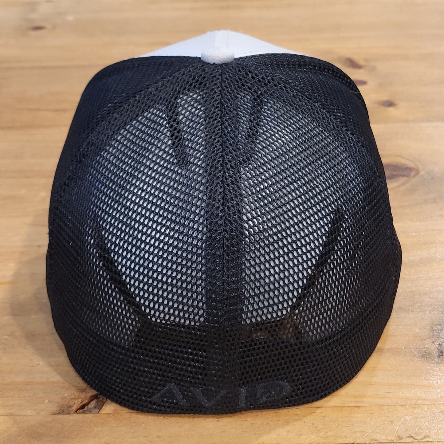Avid Fishing Hat Cap Size L/XL Flex Stretch Fitted Hook Logo Gray Black Fish