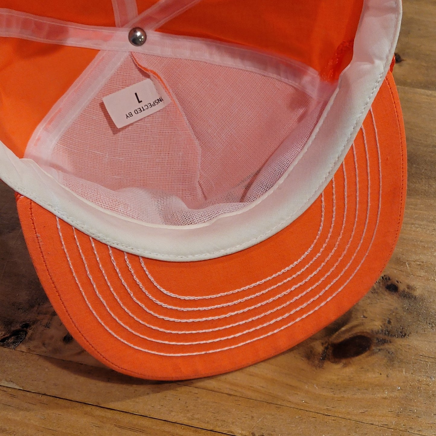 Vintage Pepsi Hat Cap Snapback Orange Rope 80s 90s Pepsi-Cola Soda Pop Drink