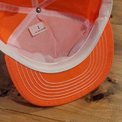 Vintage Pepsi Hat Cap Snapback Orange Rope 80s 90s Pepsi-Cola Soda Pop Drink