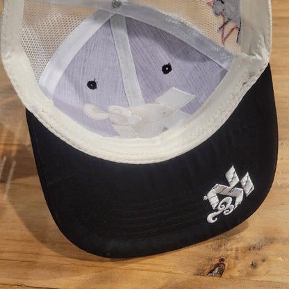 K&N Filters Hat Snapback Black White Car Racing Exhaust Performance Race