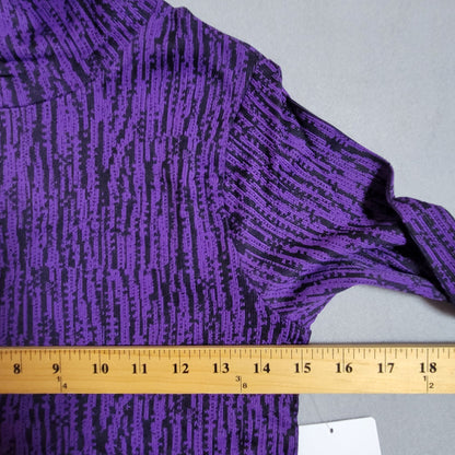 Athleta Flurry Elemental Turtleneck Top Base Layer Long Sleeve Purple Thumbholes