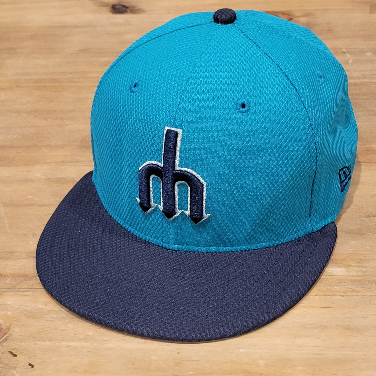 Seattle Mariners Hat New Era Size 7 1/8 Fitted Trident Batting Mesh MLB 59Fifty