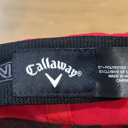 Callaway Golf USA Flag Logo One Size Red Snapback Adjustable Golfer
