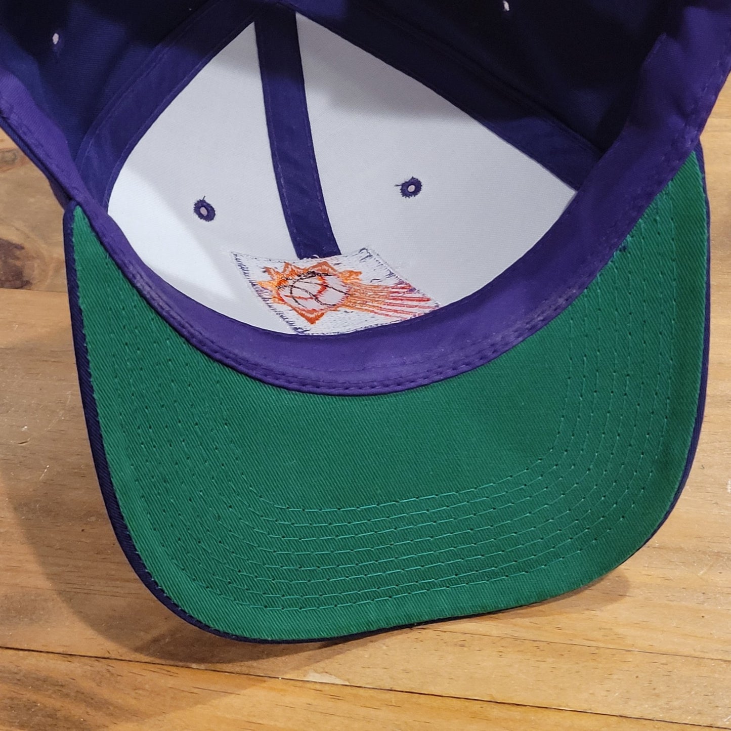 Vintage Phoenix Suns Hat Snapback ANNCO Purple Plain Logo 90s NBA Basketball