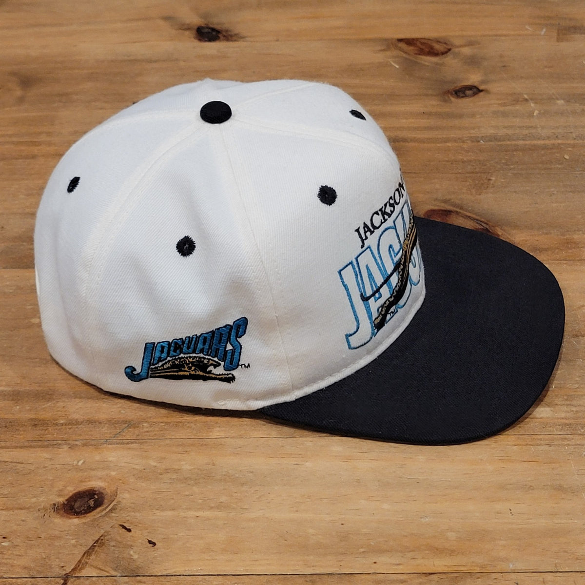 Vintage Jacksonville Jaguars Hat Snapback Apparel #1 Banned Logo 90s White
