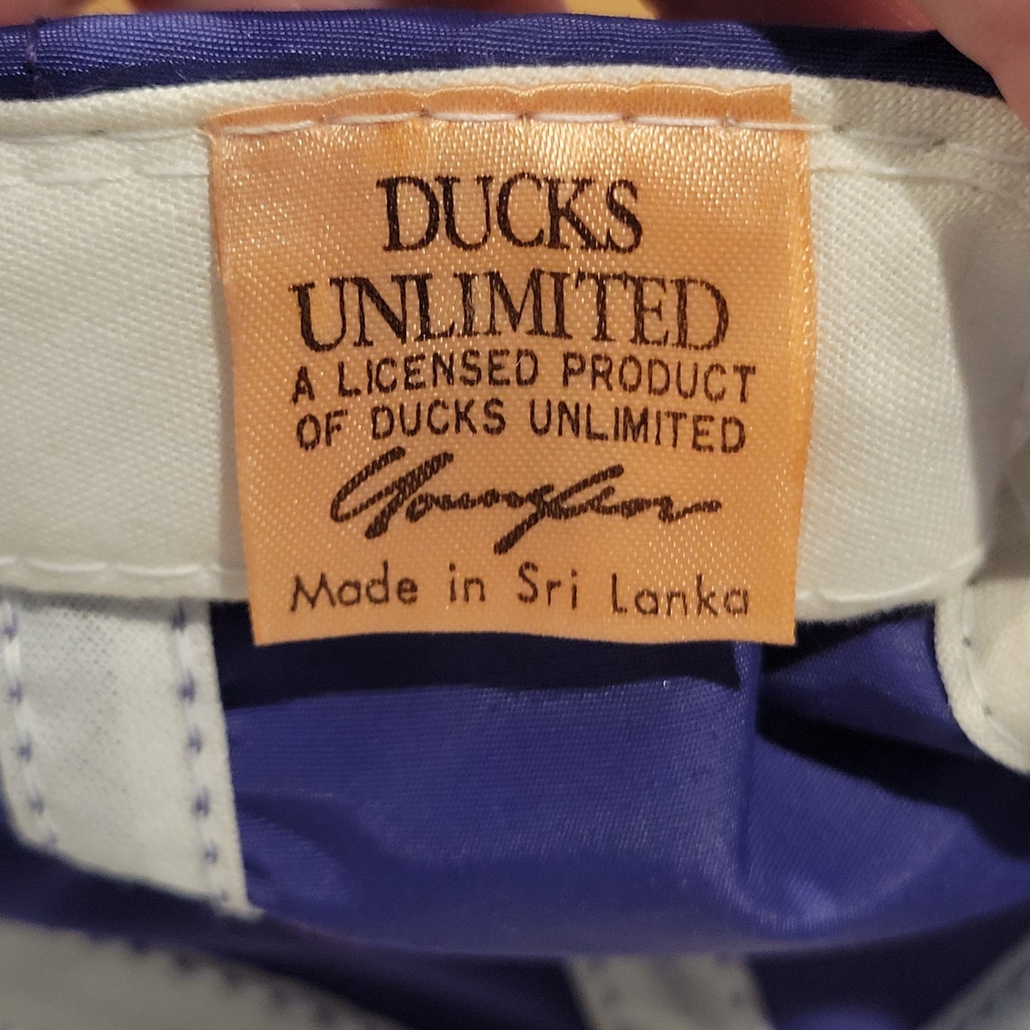 Vintage Ducks Unlimited Hat Snapback Purple Team DU Rope 90s