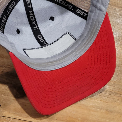 Hoyt Archery Hat Snapback Black Red Gray Patch Bow Hunting Hunter Trucker