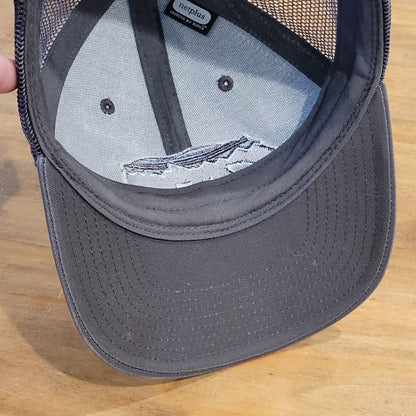 Patagonia Hat Cap Snapback Bear Grizzly Trucker One Size Trucker Gray