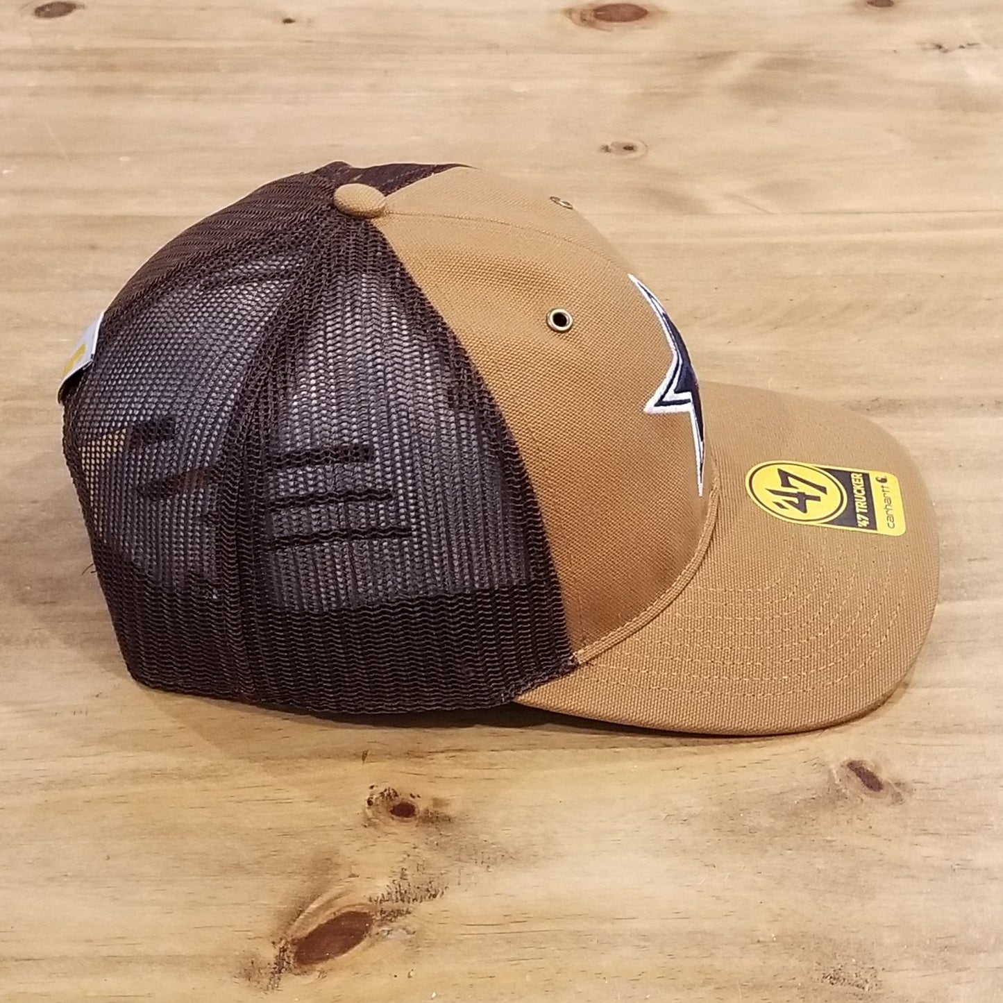 Dallas Cowboys Carhartt Hat Snapback 47 Brand Trucker Brown Canvas NFL One Size