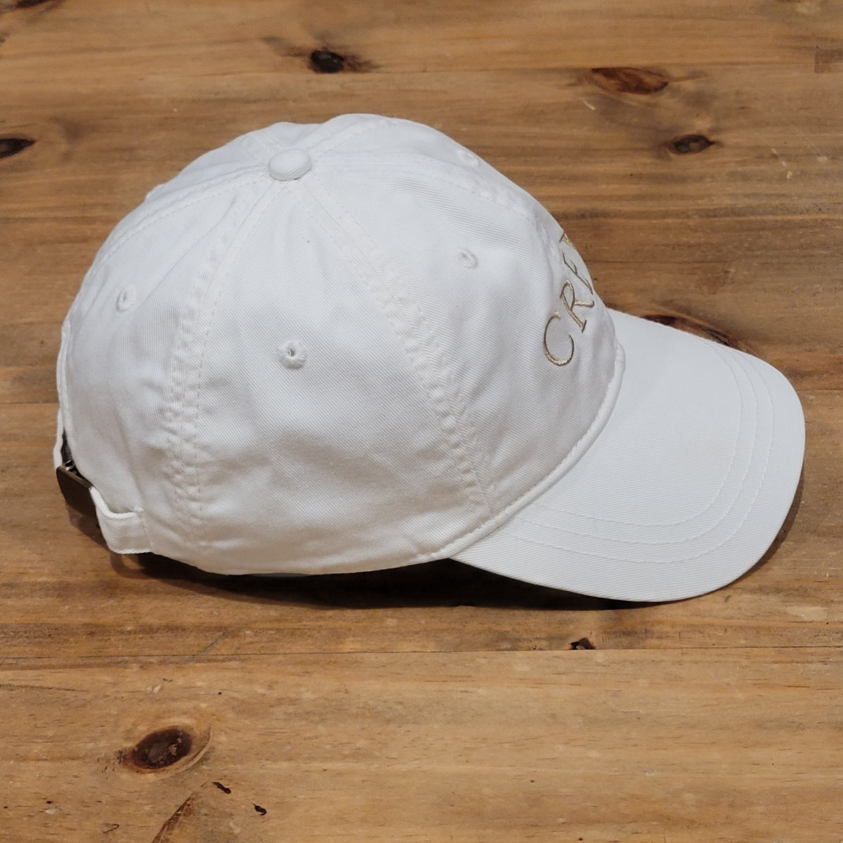 J. Crew Hat Cap Strap Back White Cotton Dad Spell Out One Size Adjustable