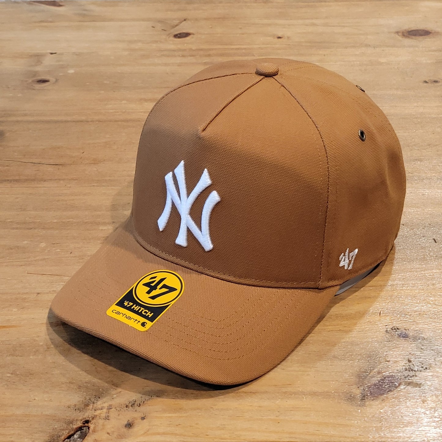 Men's Carhartt x '47  Brown New York Yankees Hitch Adjustable Hat