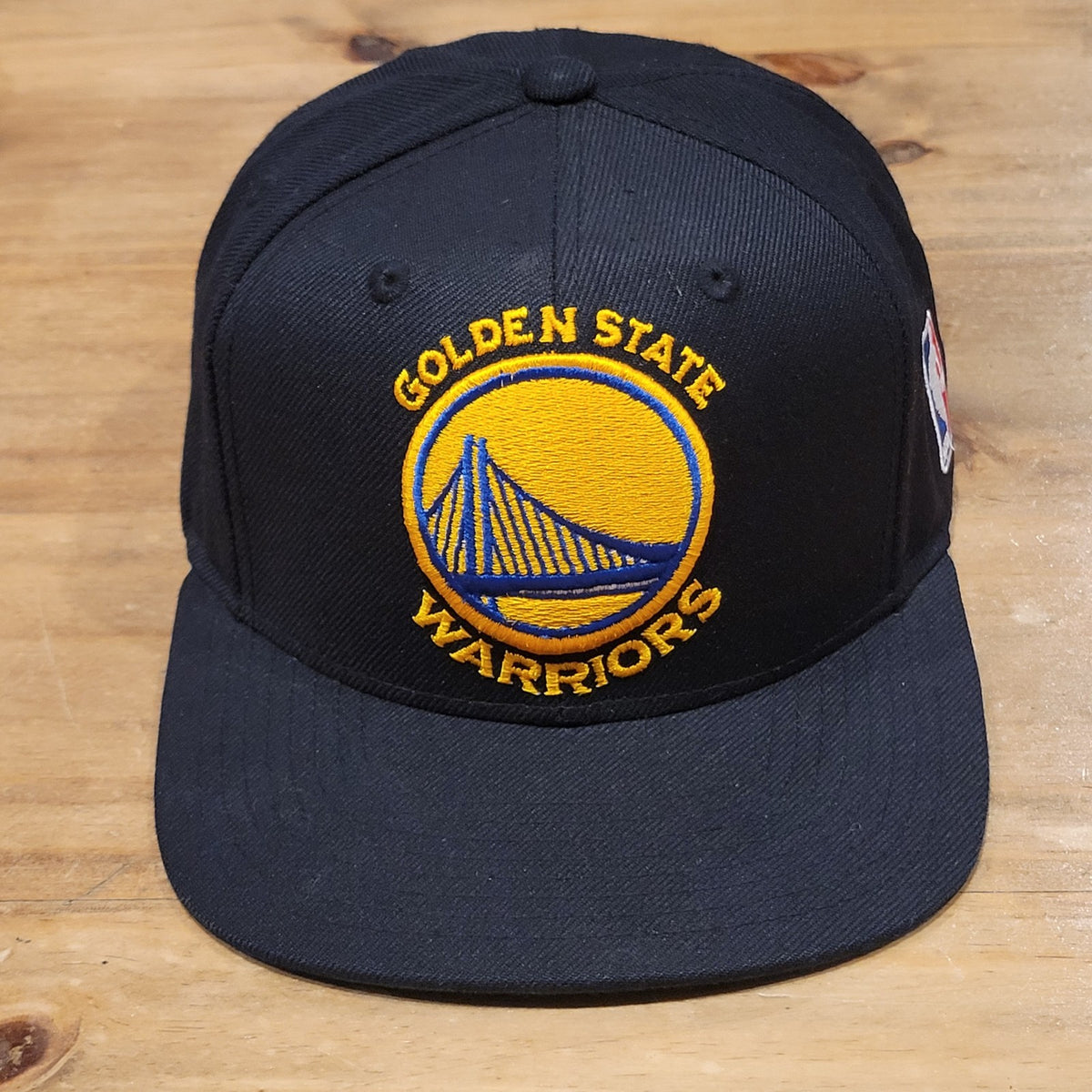 Golden State Warriors Hat Snapback Mitchell & Ness Black Wool Blend NBA