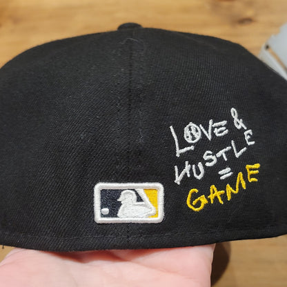 Pittsburgh Pirates Hat New Era Size 7 5/8 59Fifty Heart Baseball Love Hustle