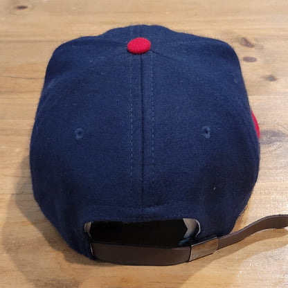 Ebbets Field Flannels Portland Beavers Hat Wool Strap Back Made USA Blue Red P