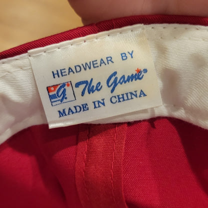 Vintage Alabama Crimson Tide Hat The Game 3 Bar U Of A 90s One Size Red College