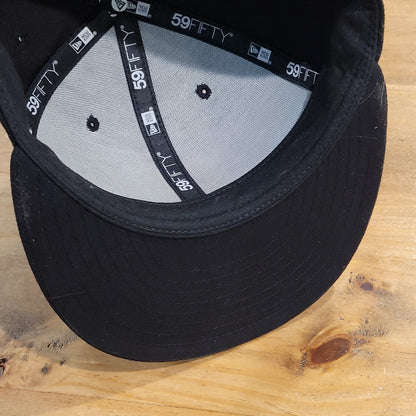 Pittsburgh Pirates Hat New Era Size 7 3/8 Fitted Black MLB 59Fifty Baseball