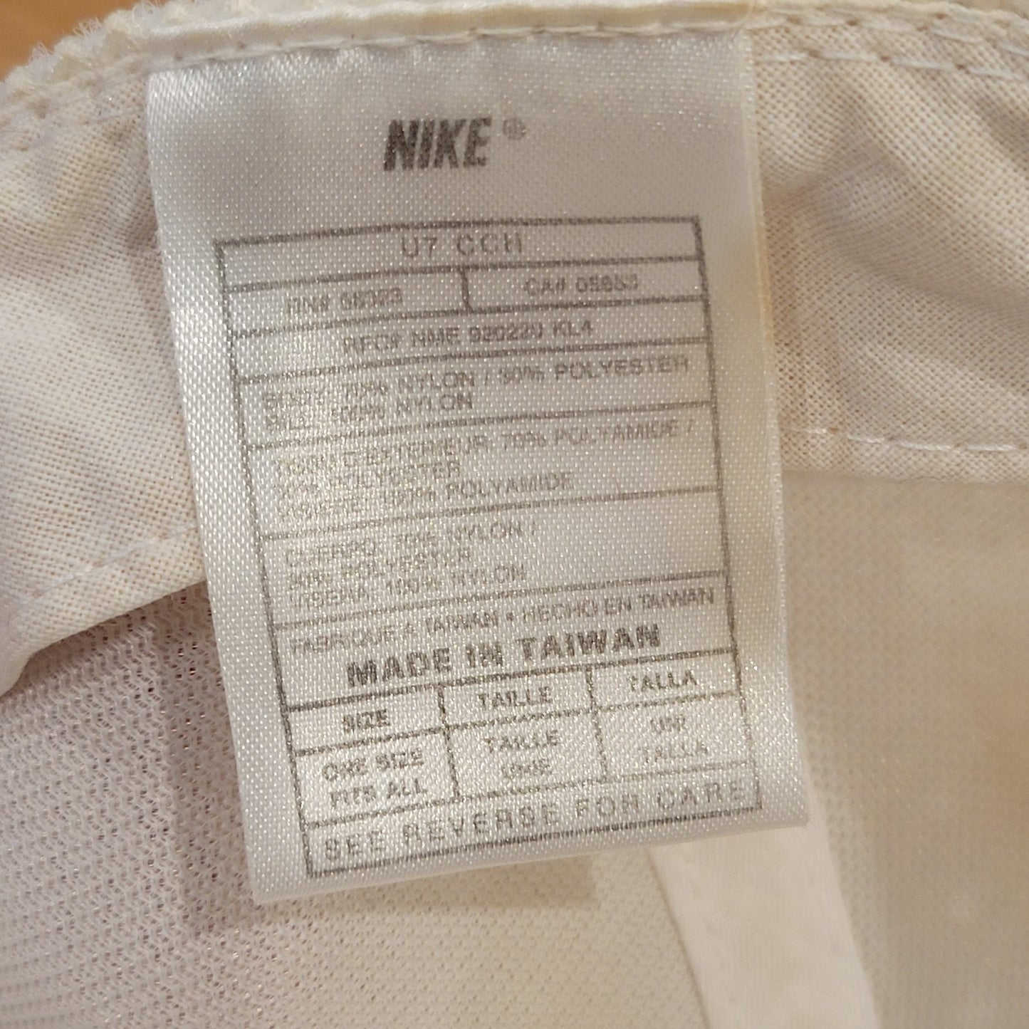 Vintage Nike Basketball Hat Cap Snapback Mesh Swoosh White Blue One Size