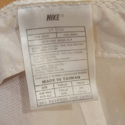 Vintage Nike Basketball Hat Cap Snapback Mesh Swoosh White Blue One Size