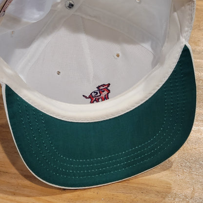 Vintage Camelback Golf Hat Texace Strap Back White One Size 80s 90s Golfer Nylon