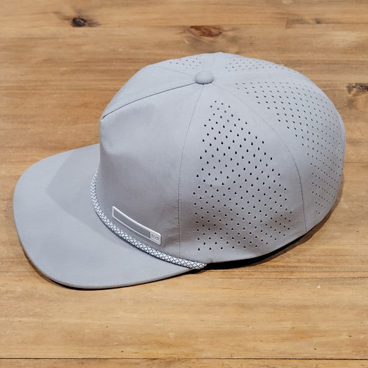 Melin Hydro Coronado Hat Snapback Rope Gray Stash Pocket Pouch CL size