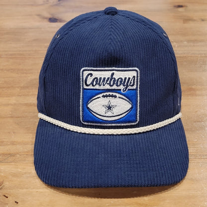 Dallas Cowboys Corduroy Hat Stoney Clover Ln X 47 Brand Snapback Rope NFL