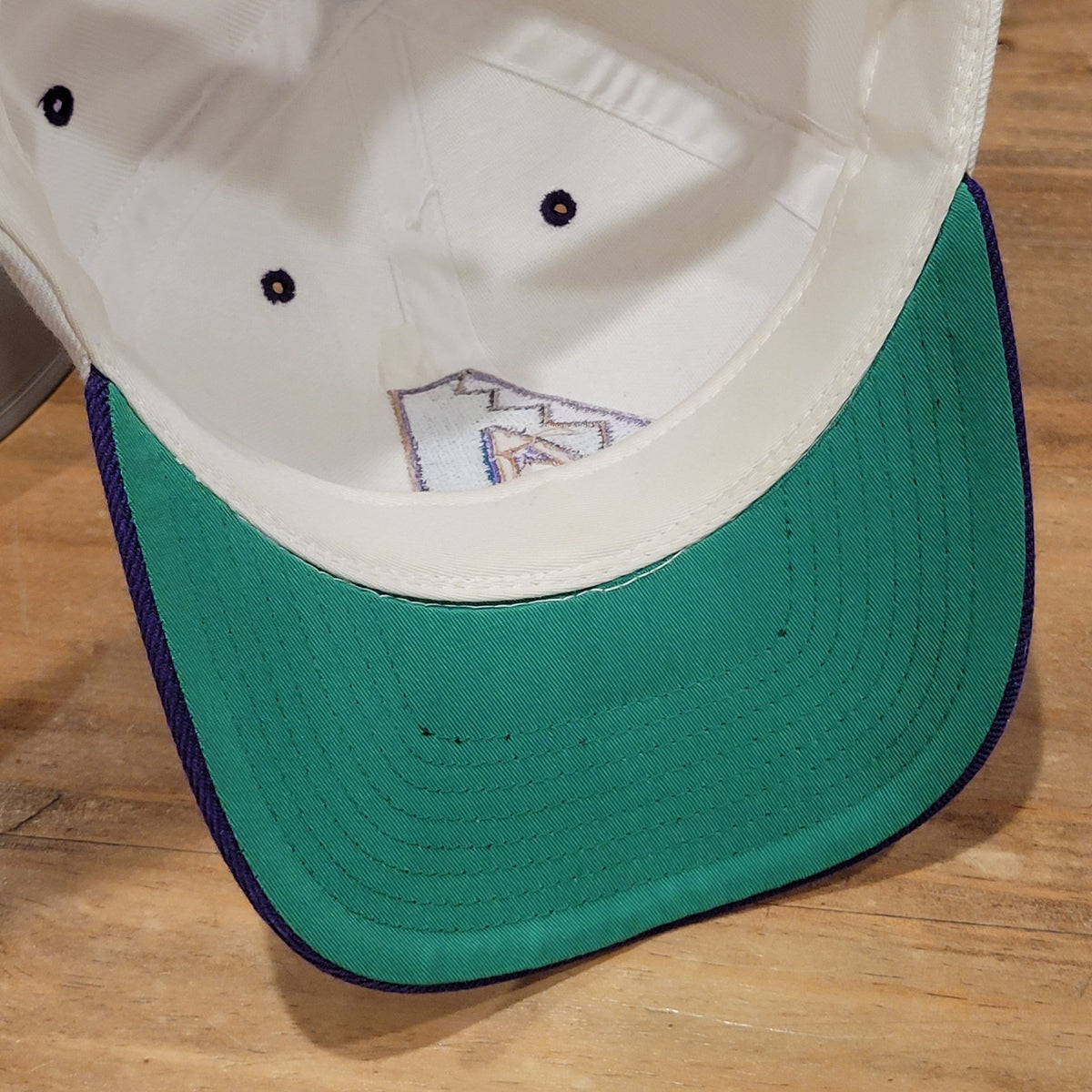 Vintage Arizona Diamondbacks Hat Snapback White Purple A Logo Wool Blend MLB