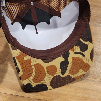 Fierce 901 Hunting Hat Snapback Duck Camo Trucker Brown Fish Deer Patch One size